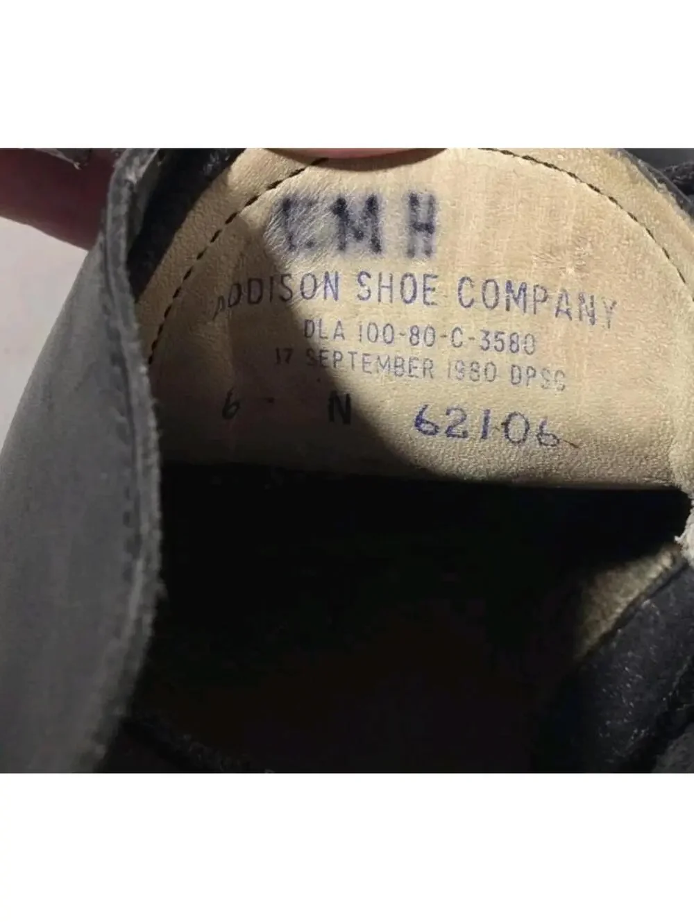 ADDISON SHOE COMPANY boots vintage leather chukka lace up 1980 steel toe 80s 6 N